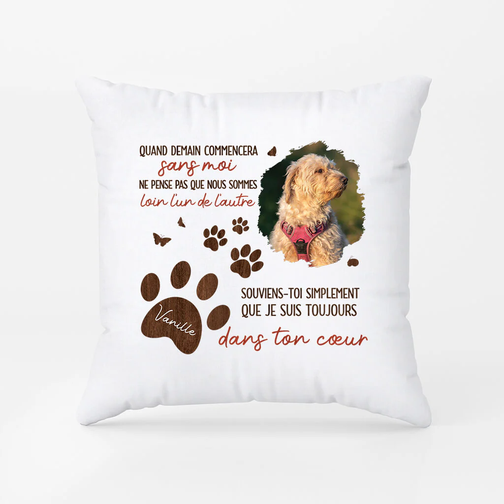 Coussin Pour Chien Personnalisé | Quand Demain Commencera