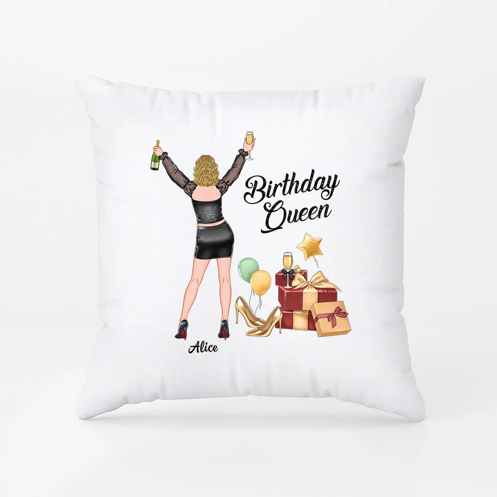 Coussin Personnalisé Anniversaire Femme - Reine D'anniversaire - Image 2