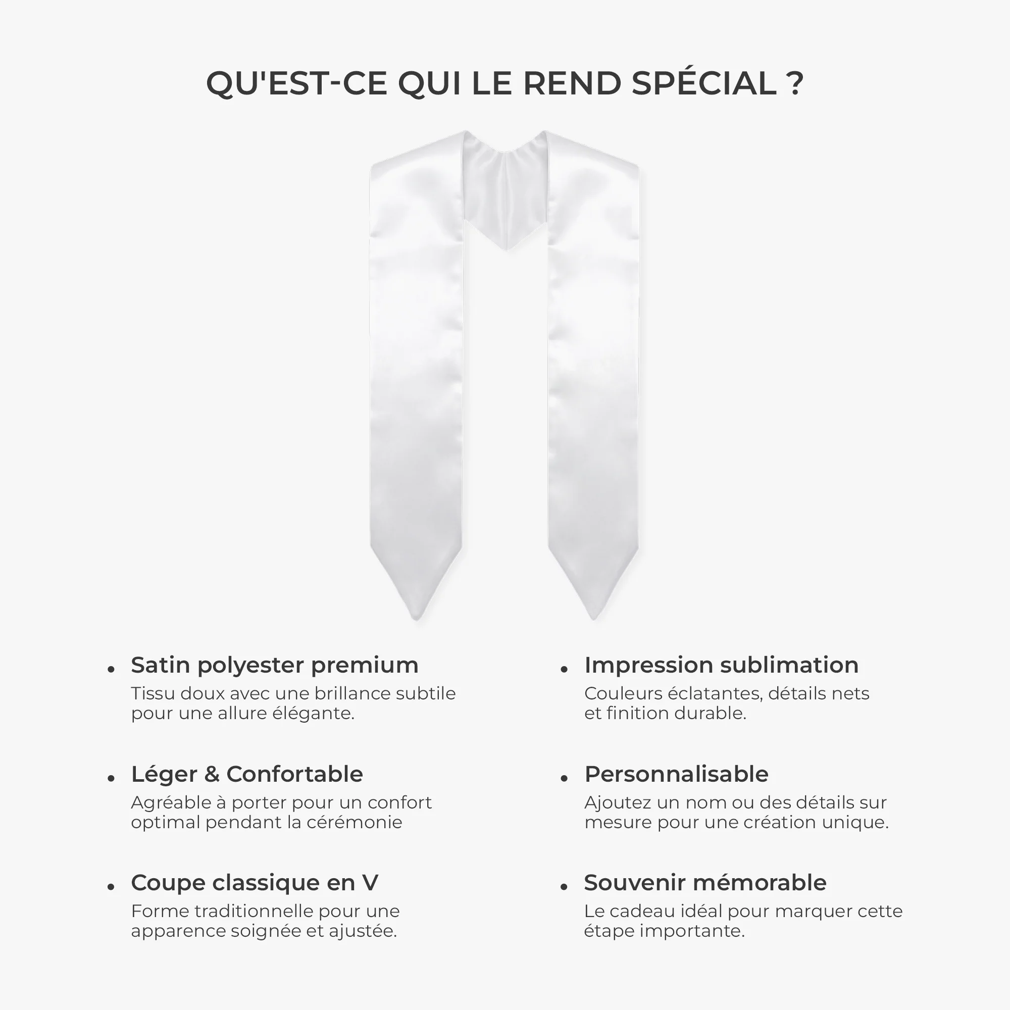Écharpe Remise De Diplôme Personnalisée Pour Maternelle - Félicitation Mon Enfant - Image 5