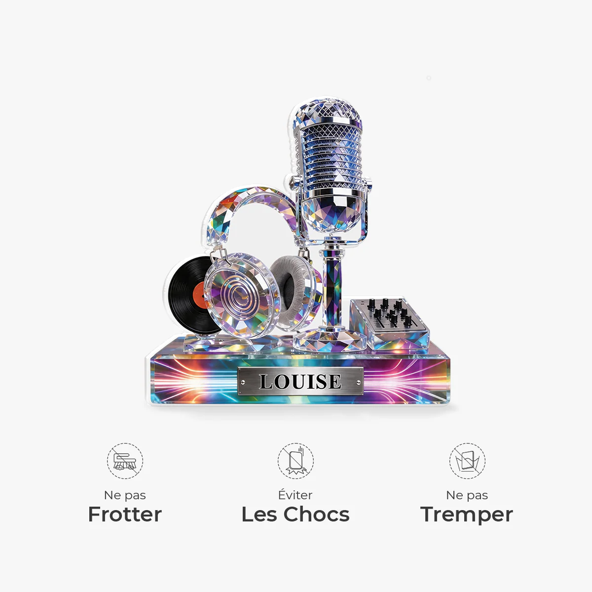 [Effet d'impression 3D] Bloc Acrylique Personnalisé | Cadeau Pour Fan De Musique - Image 4