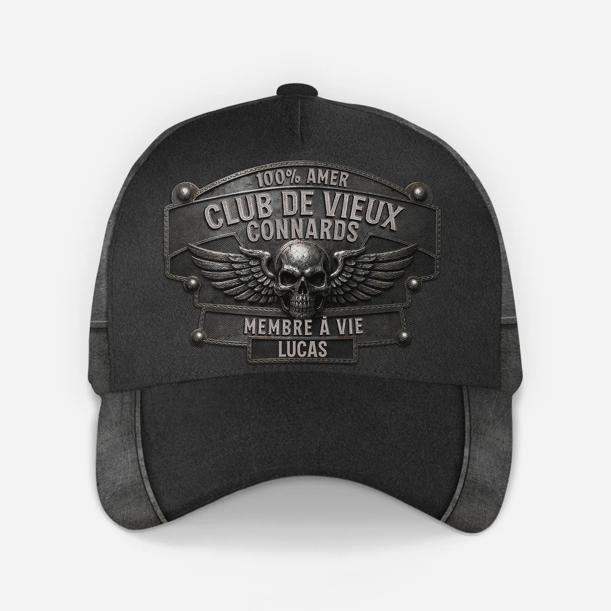 [Effet d'Impression 3D] Casquette Homme Personnalisée Drôle - Membre À Vie