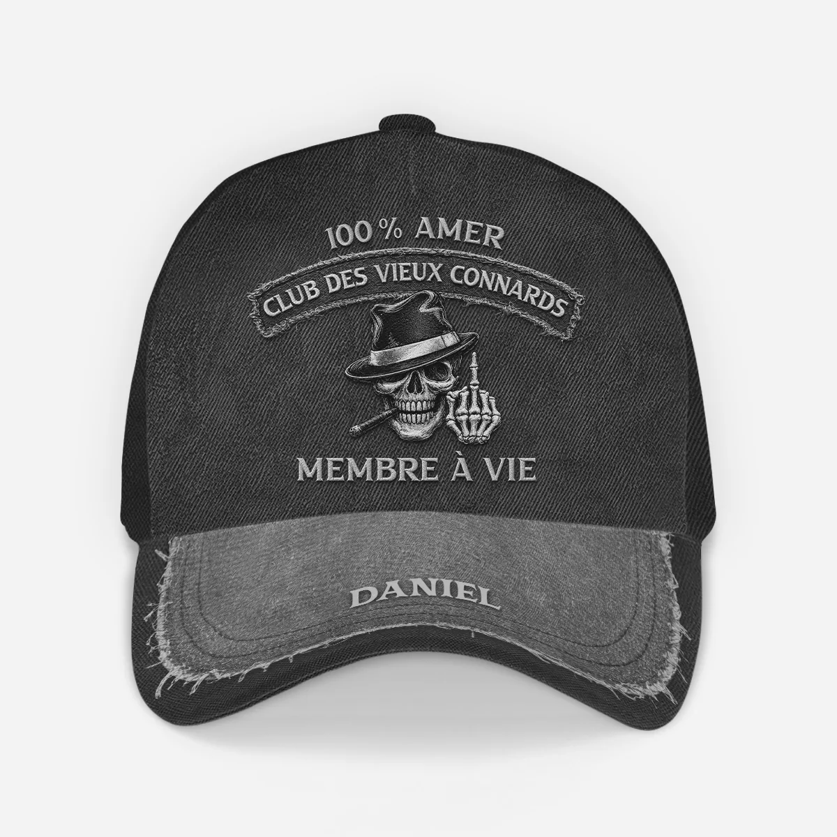 [Effet d'Impression 3D] Casquette Personnalisée Prénom - 100% Amer Cadeau Humour Pour Homme - Image 2