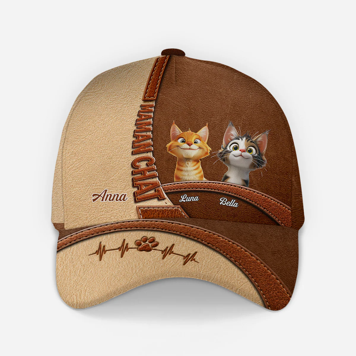 [Effet d'Impression 3D] Casquettes À Personnaliser - Cadeau Amoureux Des Chats