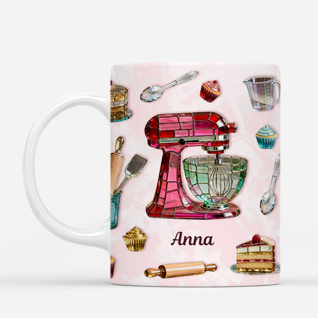 [Effet d'impression 3D] Mug Café Personnalisable Homme/Femme - Cadeau Pâtisserie Original - Image 2