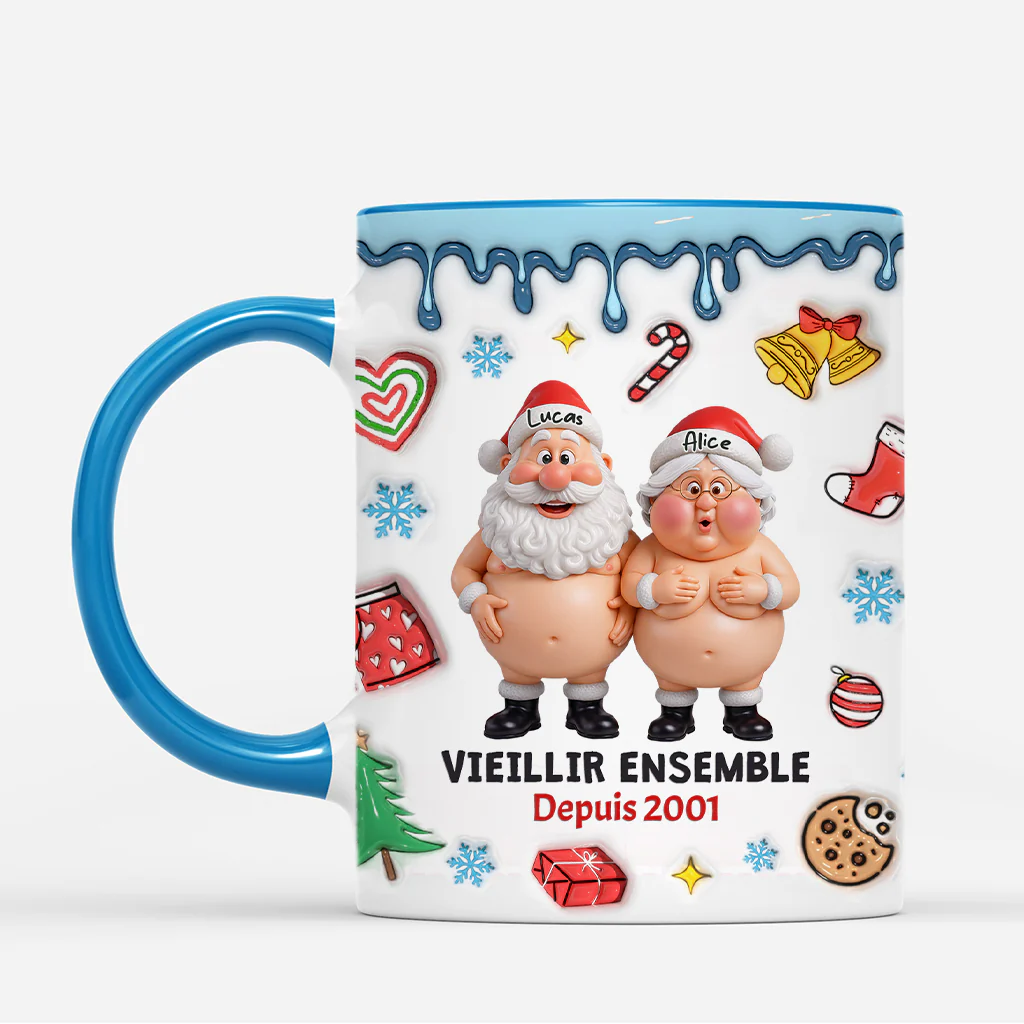 Tasse Personnalisée Amour 3D - Vieillir Ensemble - Image 2