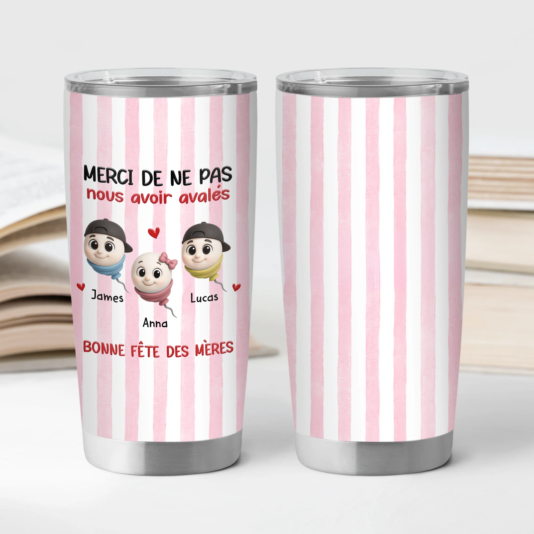 [Effet d'Impression 3D] Mug Isotherme Personnalisé Pour Papa Maman - Cadeau Fête Des Pères - Image 2