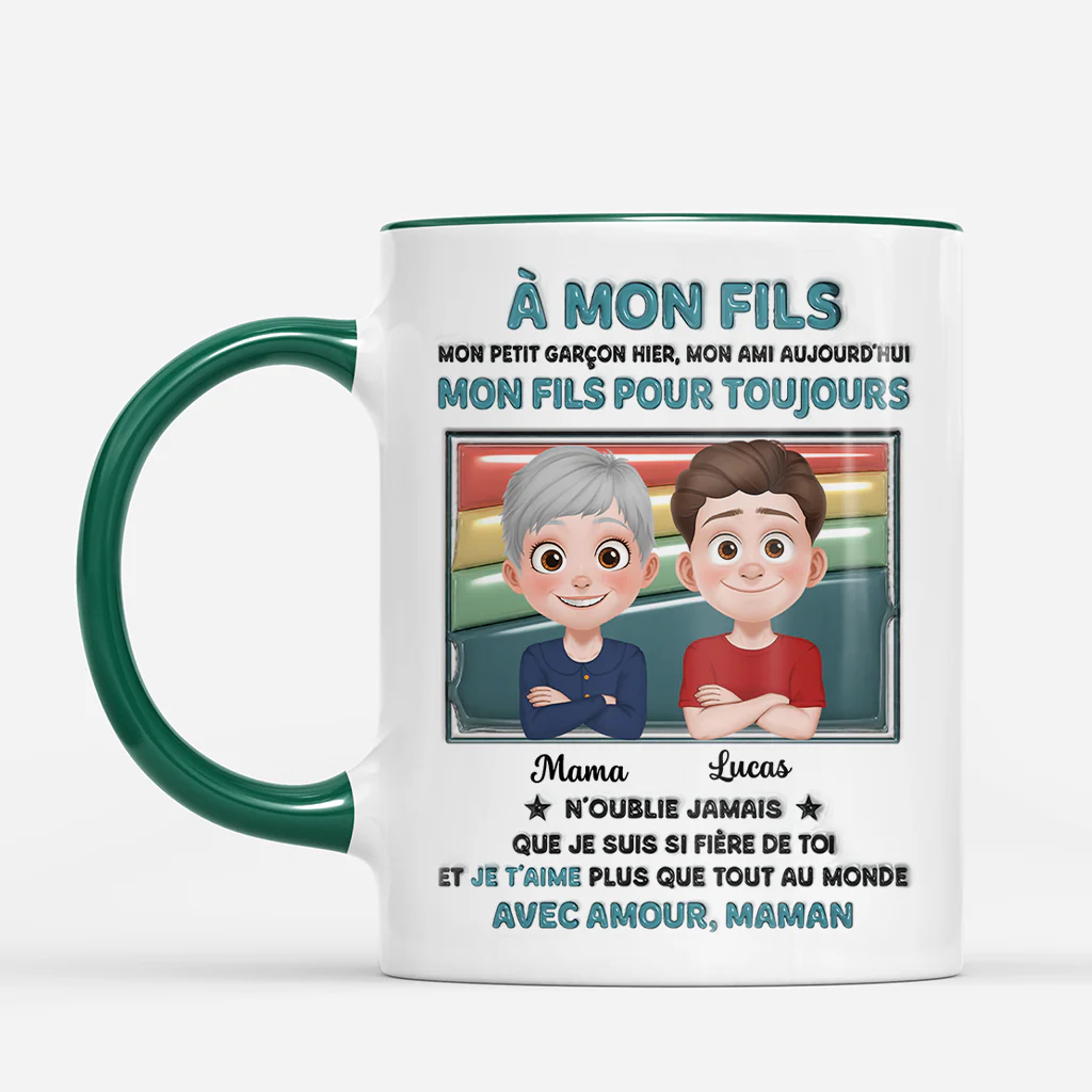 [Effet d'Impression 3D] Mug Personnalisé Avec Prénom - Cadeau Pour Fille Et Fils - Image 2
