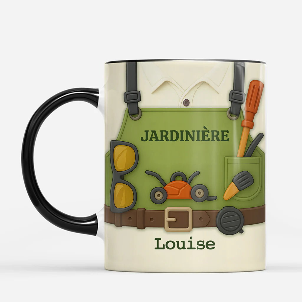 [Effet d'impression 3D] Mug Personnalisé -  Cadeau Pour Jardinier Et Ouvrier Paysagiste - Image 2