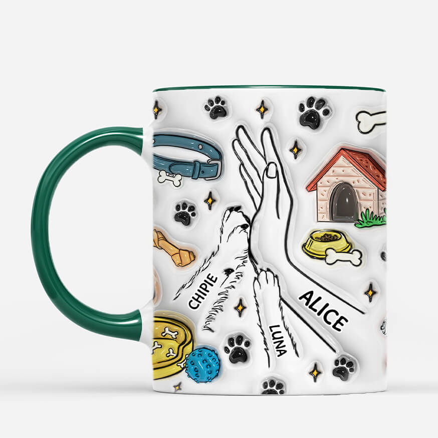 [Effet d'Impression 3D] Mug Personnalisé Chien - Faire Un Check - Image 2