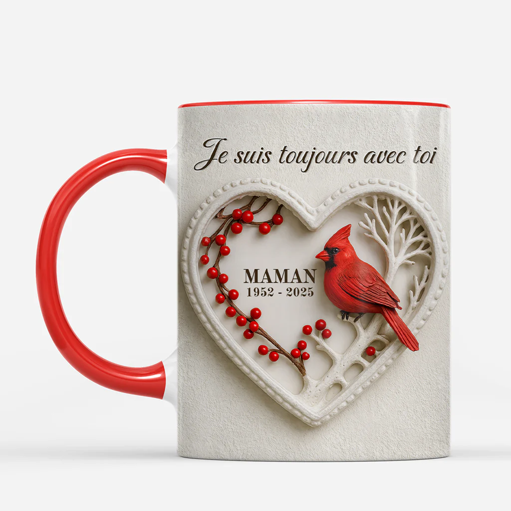 [Effet d'impression 3D] Mug Personnalisé Commémoratif - À La Douce Mémoire Avec Papa/Maman - Image 2