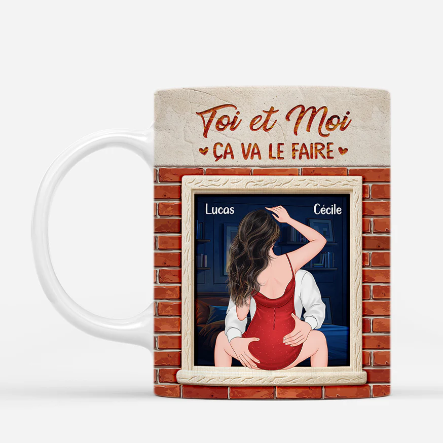 Tasse Personnalisée Saint Valentin - Couple Toi Et Moi