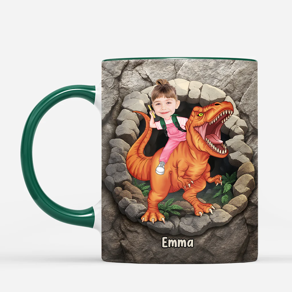 [Effet d'impression 3D] Mug Personnalisé Enfant - Dinosaure - Image 2