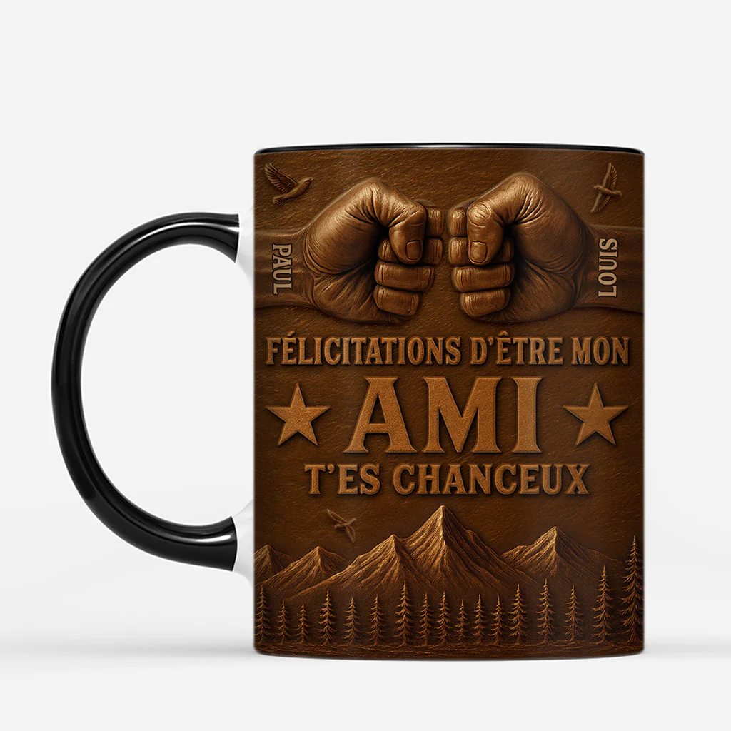[Effet d'impression 3D] Mug Personnalisé - Être Mon Frère/Sœur/Maman/Papa/Ami - Image 2