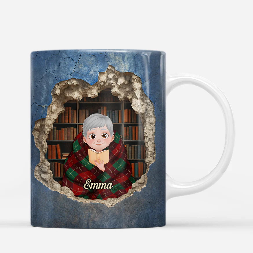 [Effet d'impression 3D] Mug Personnalisé Femme/Homme Aime Les Livres - Encore Un Chapitre - Image 3