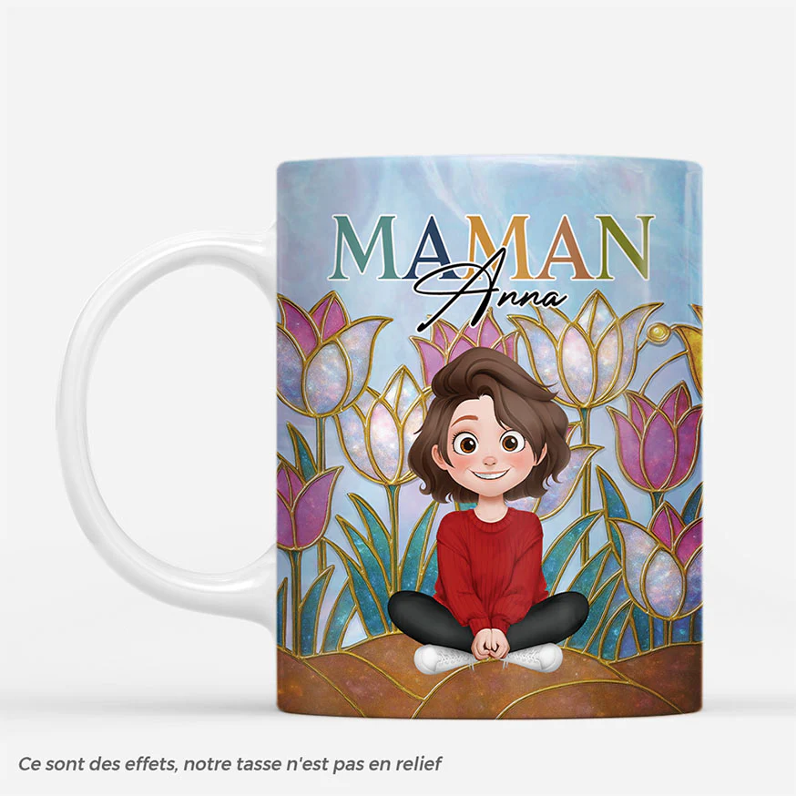 Mug Personnalisé Maman - Maman et Mamie - Design 3D
