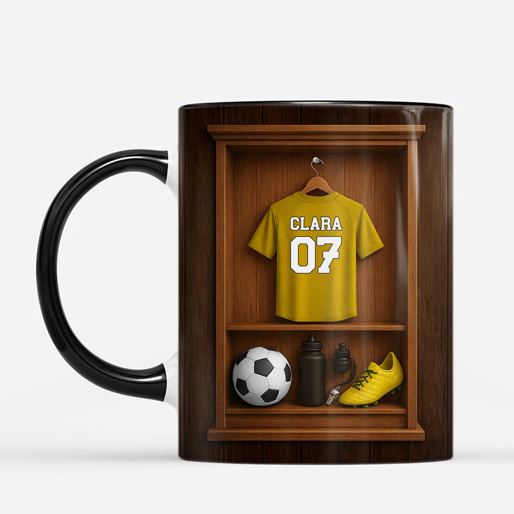 [Effet d'impression 3D] Mug Personnalisé Homme/Femme - Cadeau Fan De Foot - Image 2