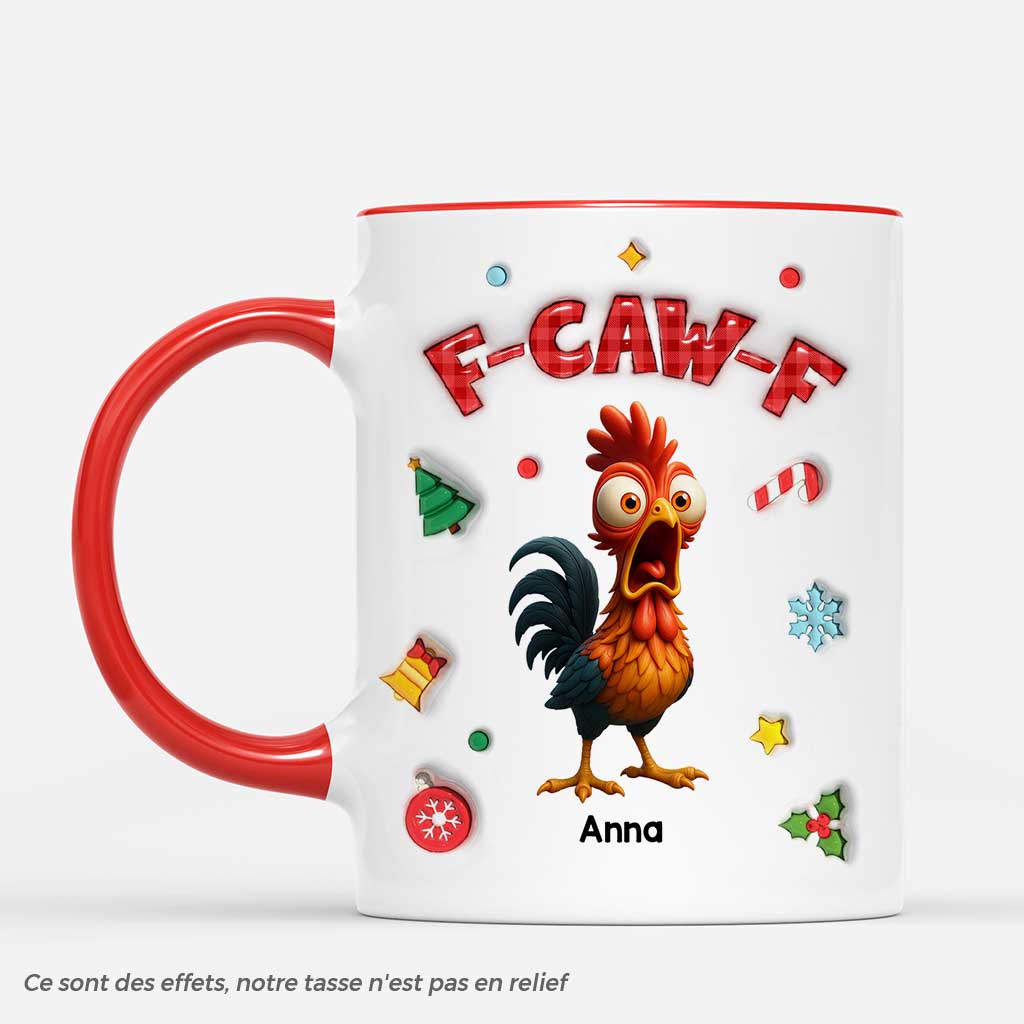 [Effet d'impression 3D] Mug Personnalisé Humoristique De Noël Pour Femme Et Homme - Casse-toi - Image 2