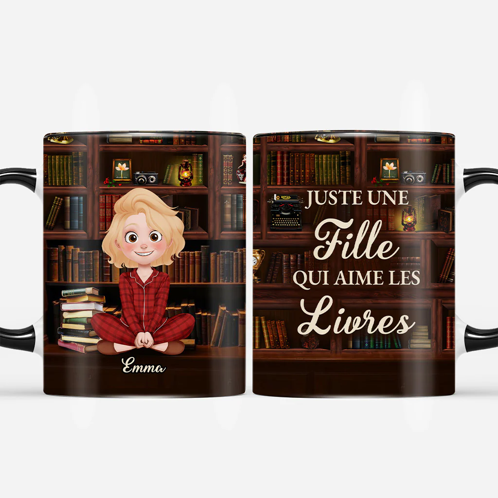 Mug Personnalisé - Juste Une Amoureuse Des Livres