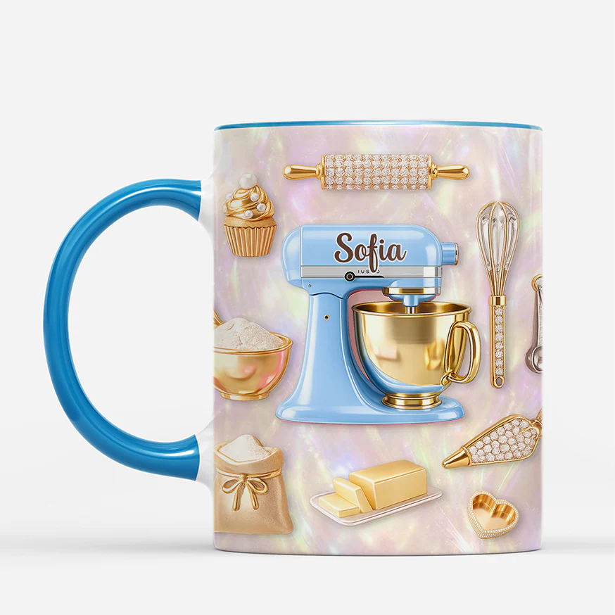 [Effet d'impression 3D] Mug Personnalisé Maman - Cadeau Pâtisserie Original - Image 2