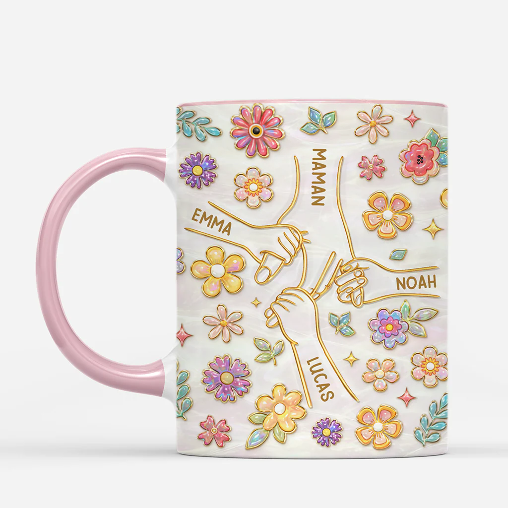 [Effet d'impression 3D] Mug Personnalisé Fête des Mères - Cadeau Fleur Fête De Mamie/Maman - Image 2