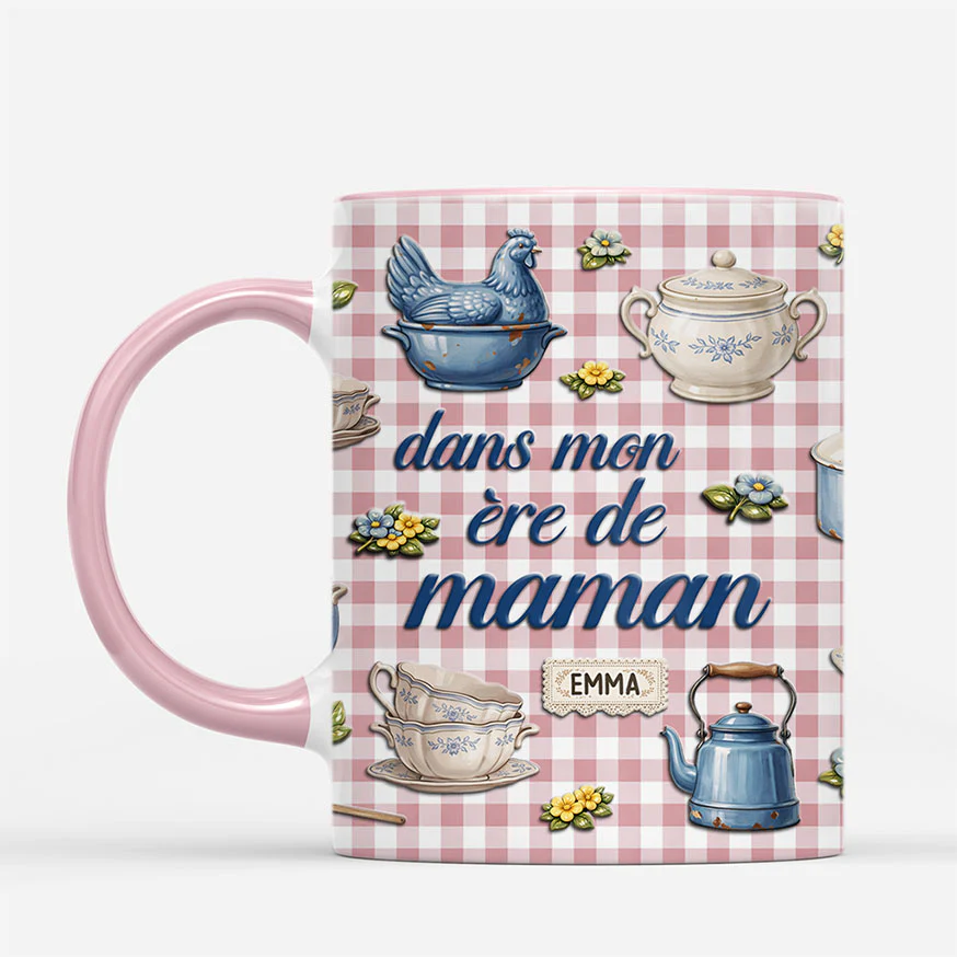 [Effet d'impression 3D] Mug Personnalisé Mamie Maman - Dans Mon Ère De Mamie - Image 2