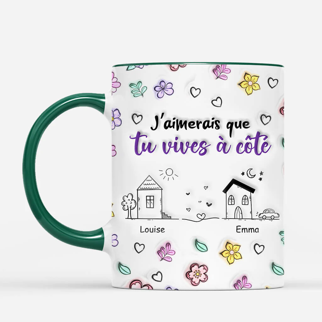 [Effet d'Impression 3D] Tasse Personnalisée Amitié | Juste À Côté - Image 2