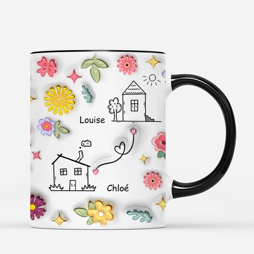 [Effet d'Impression 3D]  Tasse Personnalisée Amies | Tu Me Manques Grave - Image 3