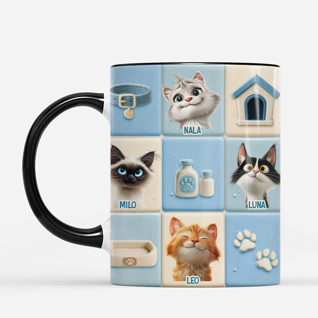 Tasse Personnalisée Chat 3D - Mon Petit Chat - Image 2