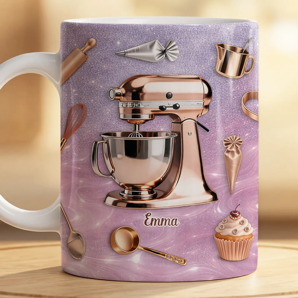 [Effet d'impression 3D] Mug Personnalisé Original - Cadeau Pour Quelqu'un Qui Aime Cuisiner - Image 2