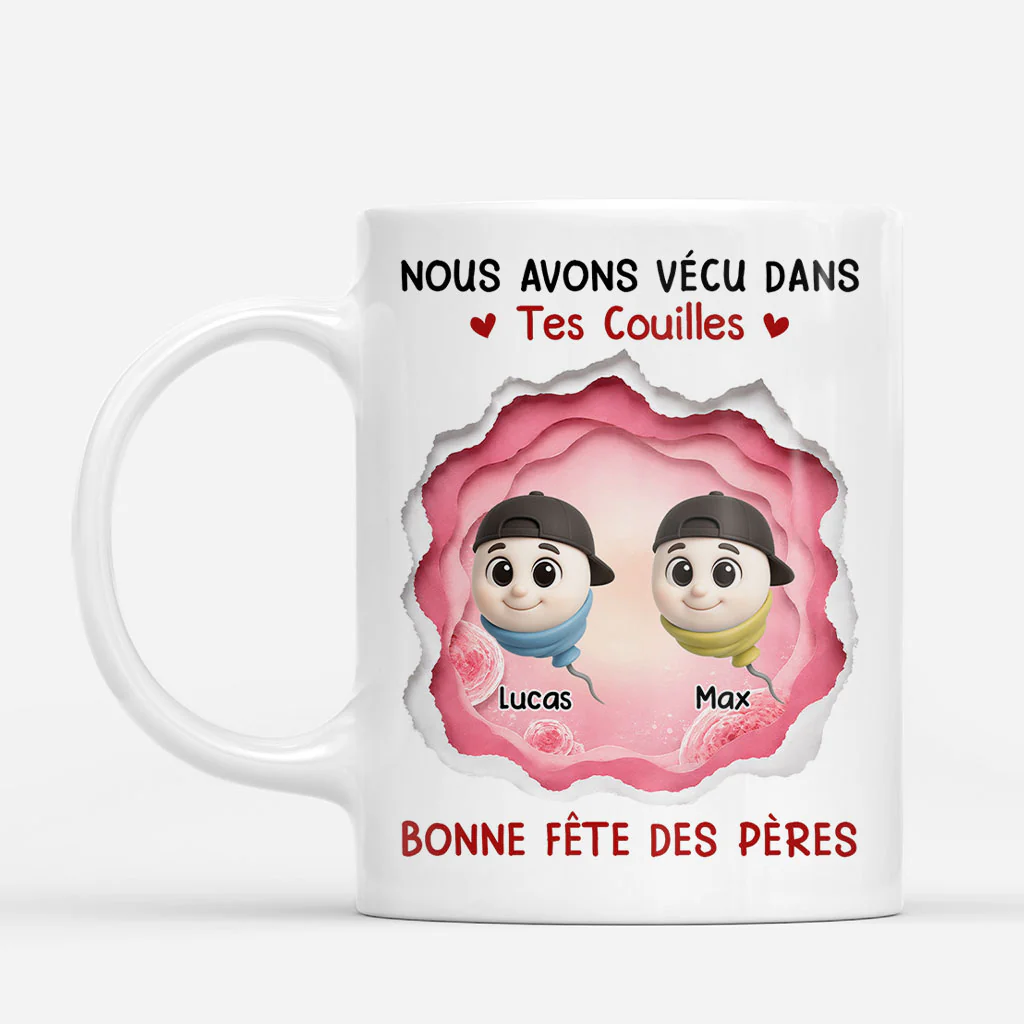 [Effet d'Impression 3D] Mug Personnalisé Papa - Cadeau Fête Des Pères Original - Image 2