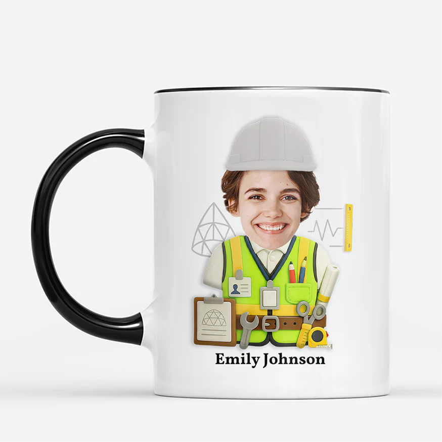 [Effet d'impression 3D] Mug Personnalisé Photo - Cadeau Pour Ingénieur - Image 2