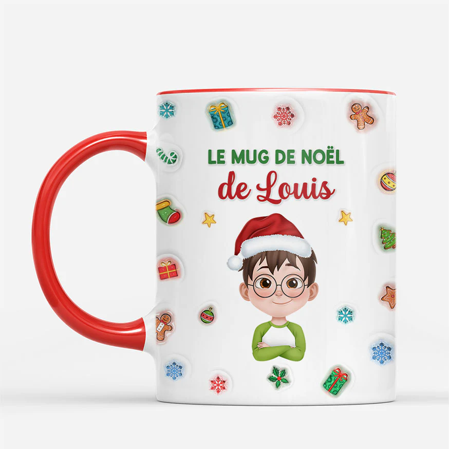 [Effet d'impression 3D] Mug Personnalisé Photo Femme/Homme - Le Mug De Noël - Image 2