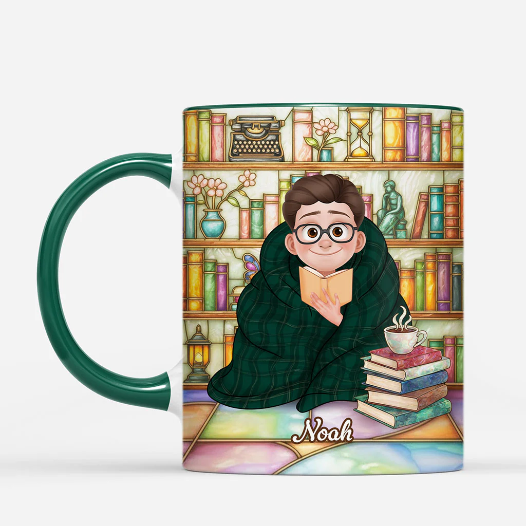 [Effet d'impression 3D] Mug Personnalisé Pour Femme/Homme -  Juste Une Fille Qui Aime Les Livres - Image 2