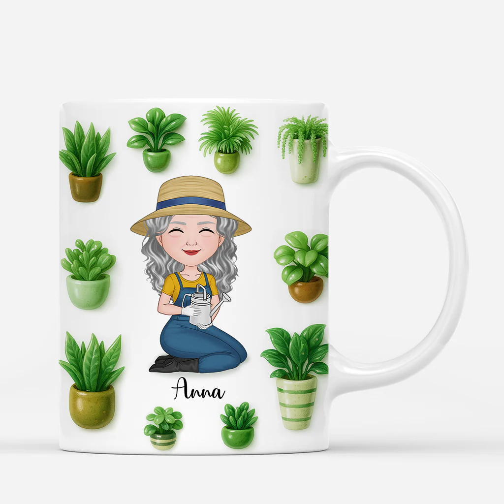 [Effet d'impression 3D] Mug Personnalisé Pour Femme Qui Aime Le Jardin - Besoin De Toutes Ces Plantes - Image 3