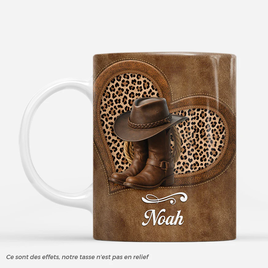 [Effet d'impression 3D] Mug Personnalisé Pour Qui Aime Les Chevaux - Cadeau Cowboy