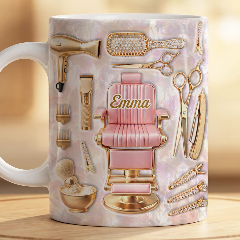 [Effet d'impression 3D] Cadeau Pour Ma Coiffeuse | Mug Personnalisé Cadeau Original - Image 2