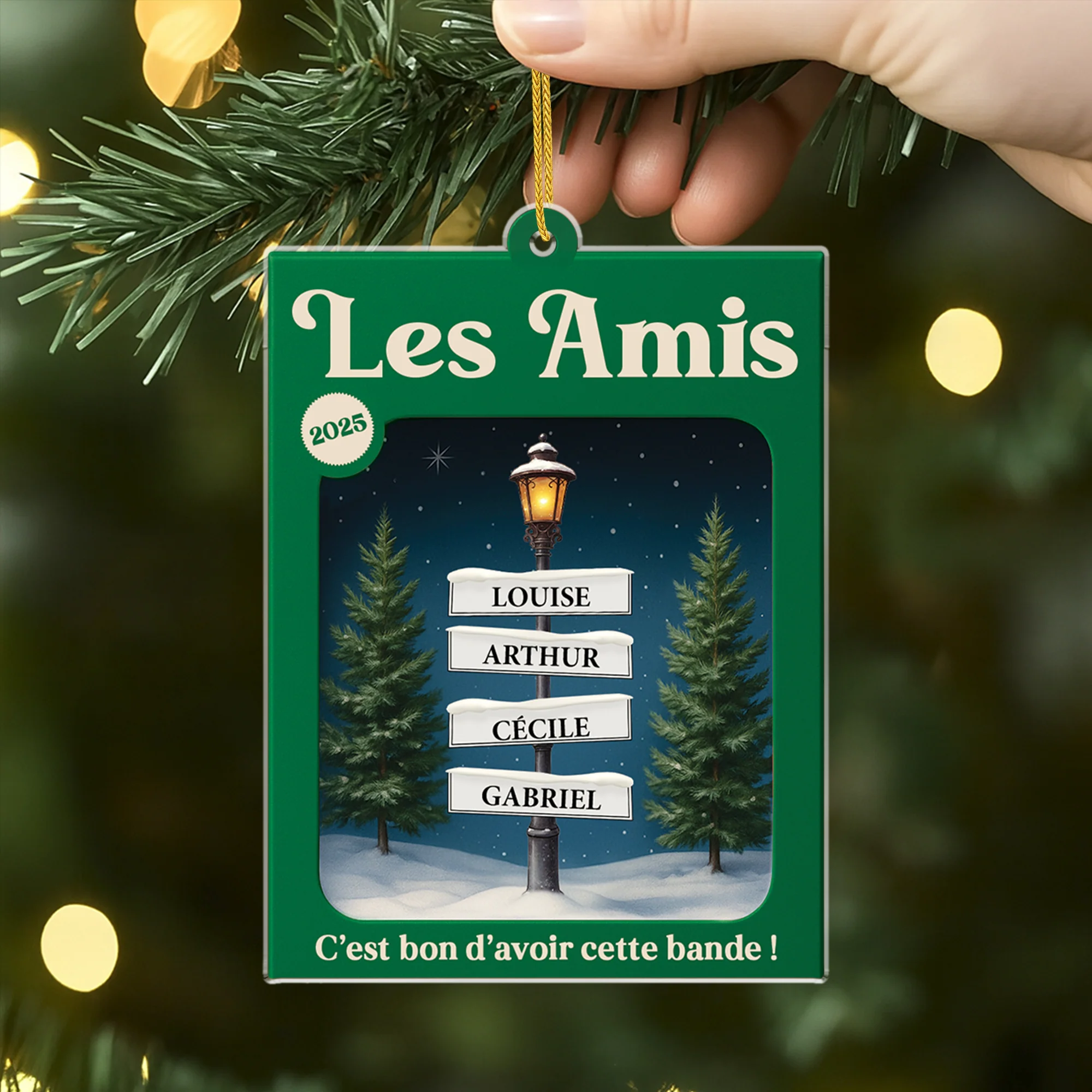 [Effet d'impression 3D] Ornement Acrylique Personnalisé Famille - Là Où L’amour Ne Finit Jamais - Image 2