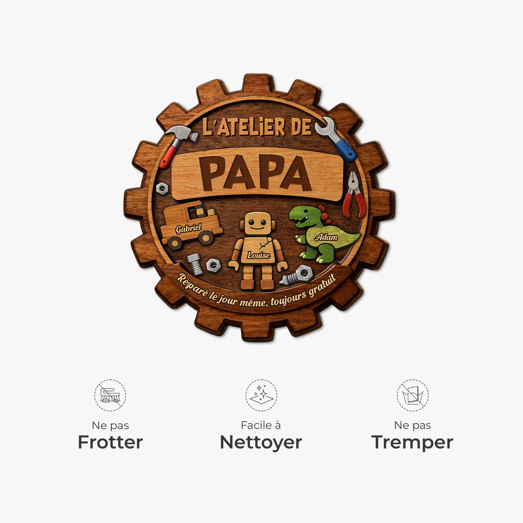 [Effet d'impression 3D] Paillasson Personnalisé À Forme Originale - Atelier De Papa Bricoleur - Image 5