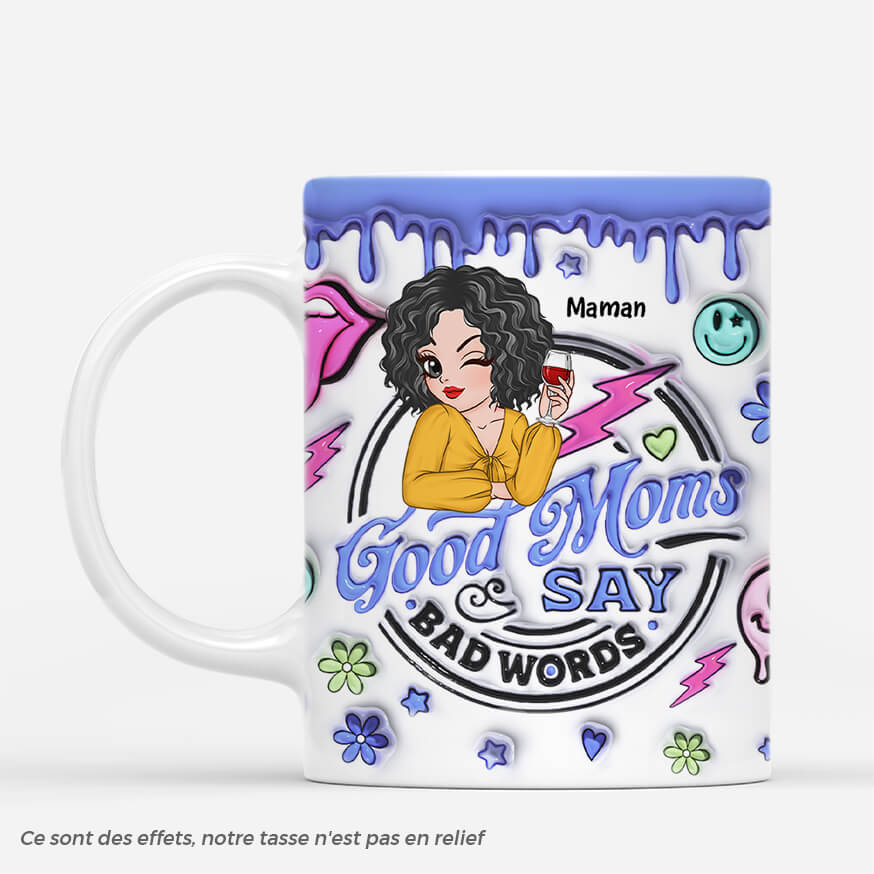 [Effet d'Impression 3D] Mug Personnalisé Maman - Bonne Maman - Image 2