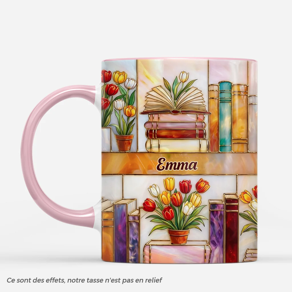 [Effet d'impression 3D] Mug Texte Personnalisé | Cadeau Fan De Livres