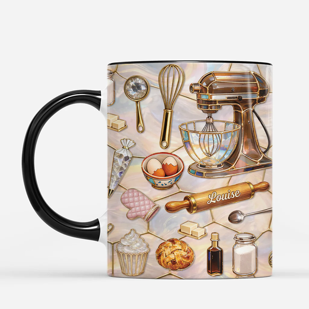[Effet d'impression 3D] Mug Personnalisé Maman Cuisine - Cadeau Parfait Pour Femme Qui Aime La Cuisine - Image 2