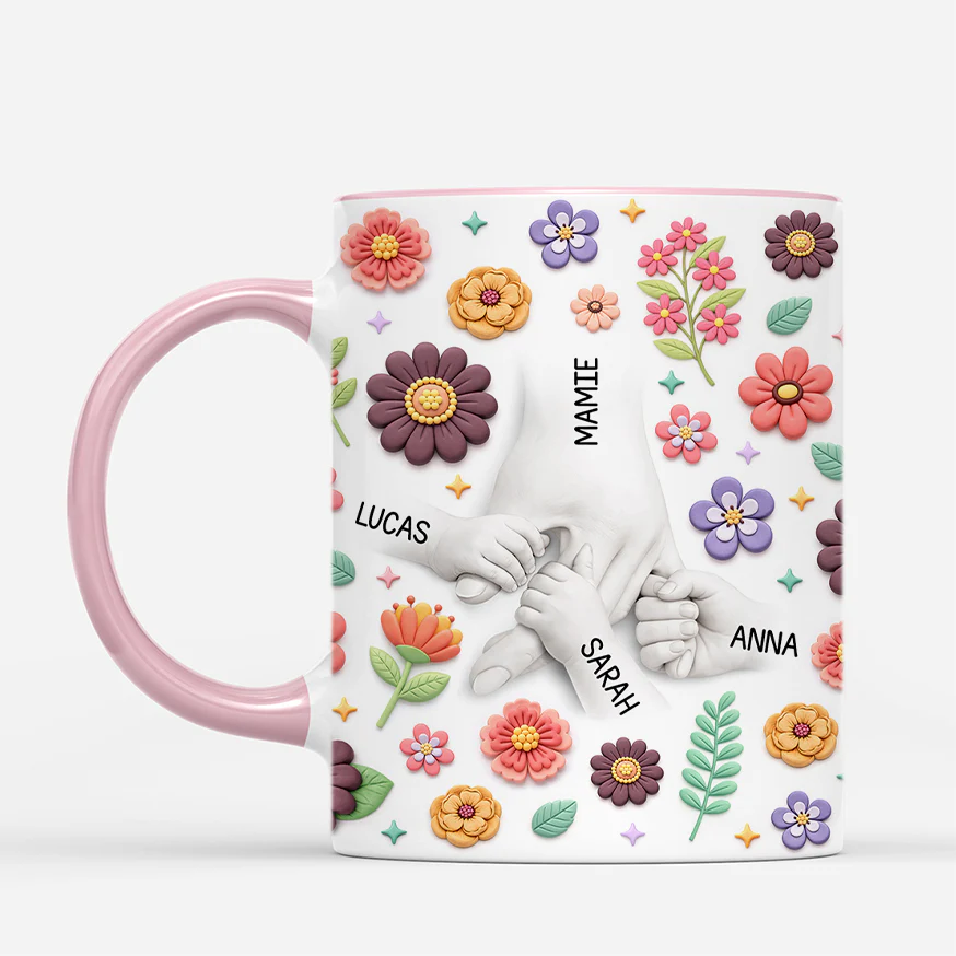 [Effet d'impression 3D] Tasse Personnalisée Maman Mamie - Cadeau Fete Des Mères - Image 2