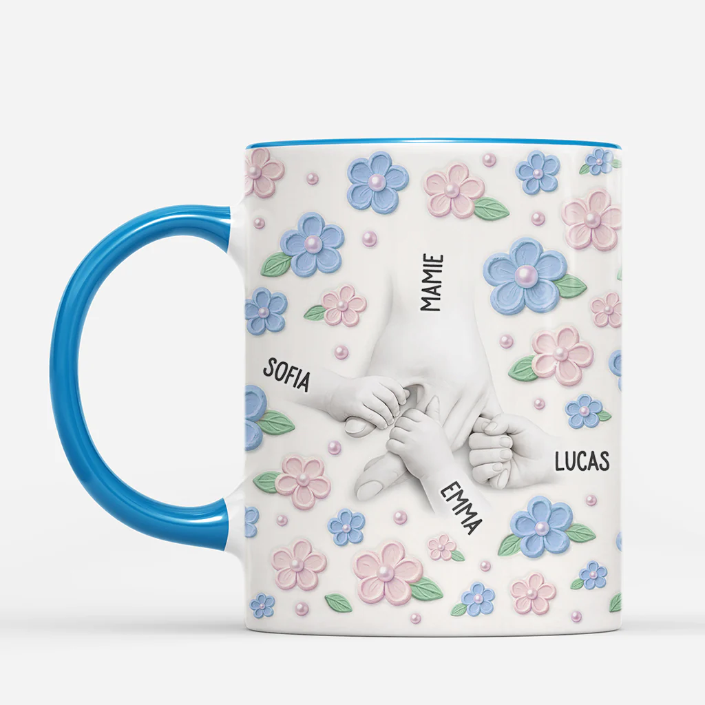 [Effet d'impression 3D] Tasse Personnalisée Maman Mamie - Joli Cadeau Maman Enfant - Image 2