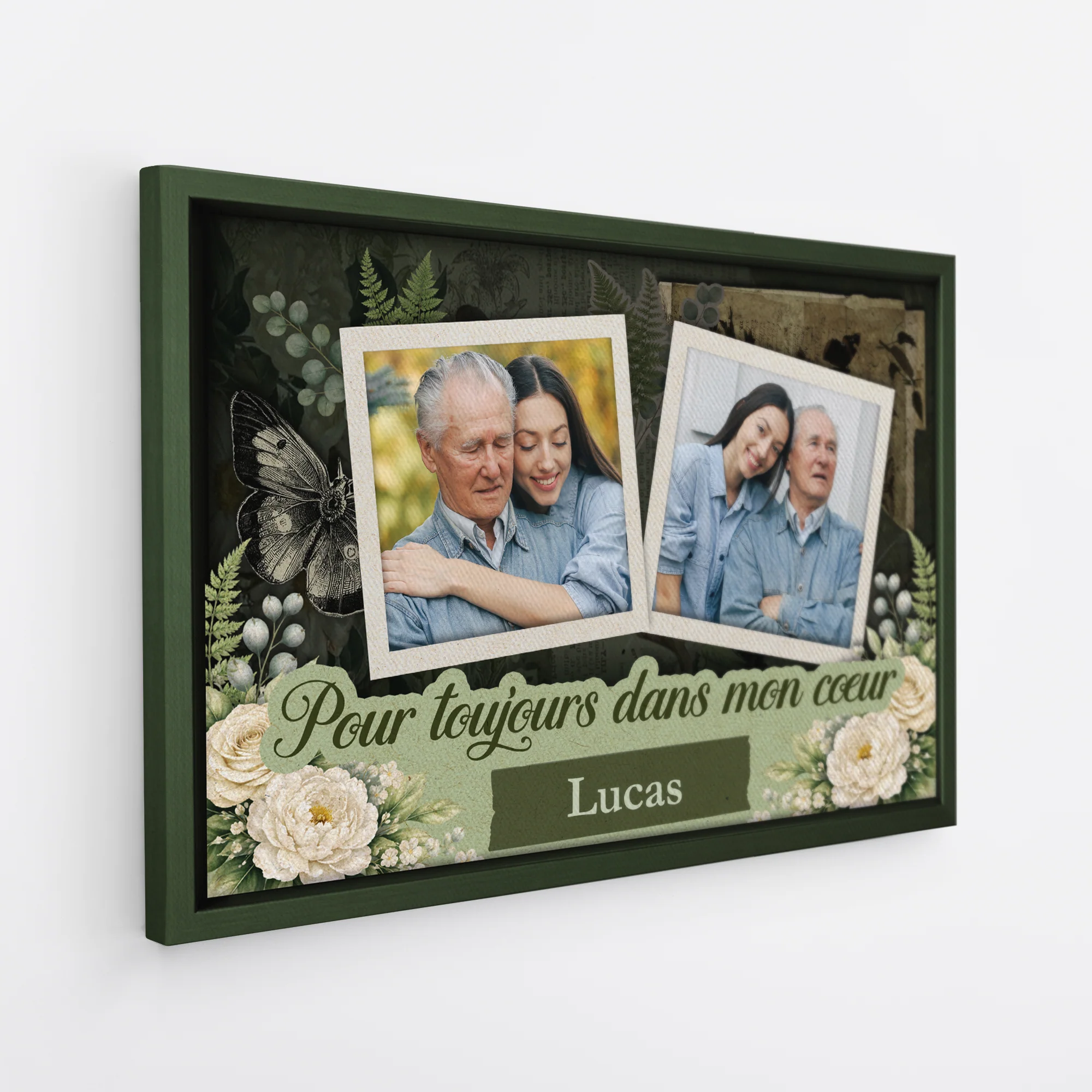 [Effet d'impression 3D] Toile Avec Photo Personnalisée Commémorative Femme/Homme - Jamais Oublié - Image 2
