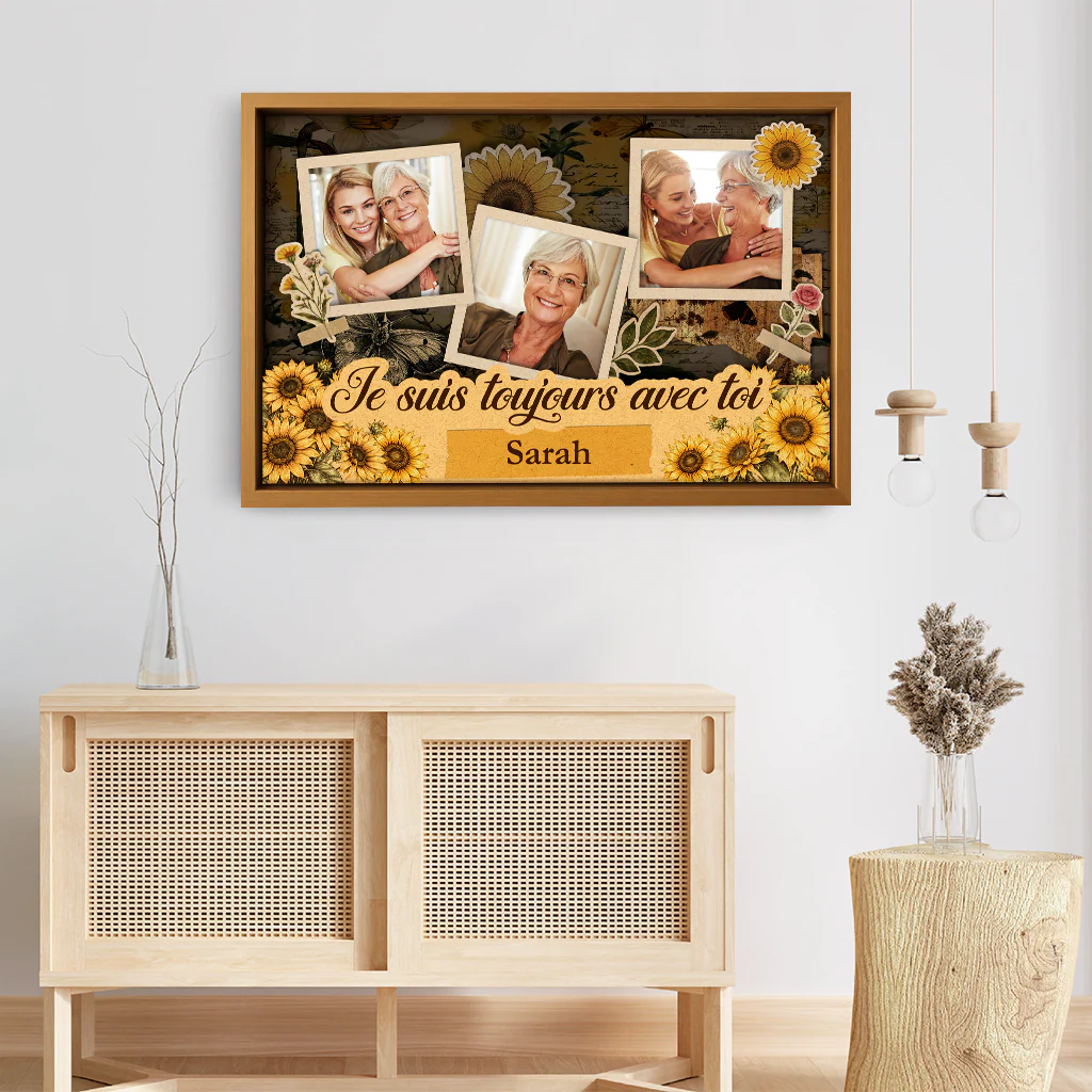 [Effet d'impression 3D] Toile Avec Photo Personnalisée Commémorative Femme/Homme - Jamais Oublié - Image 3