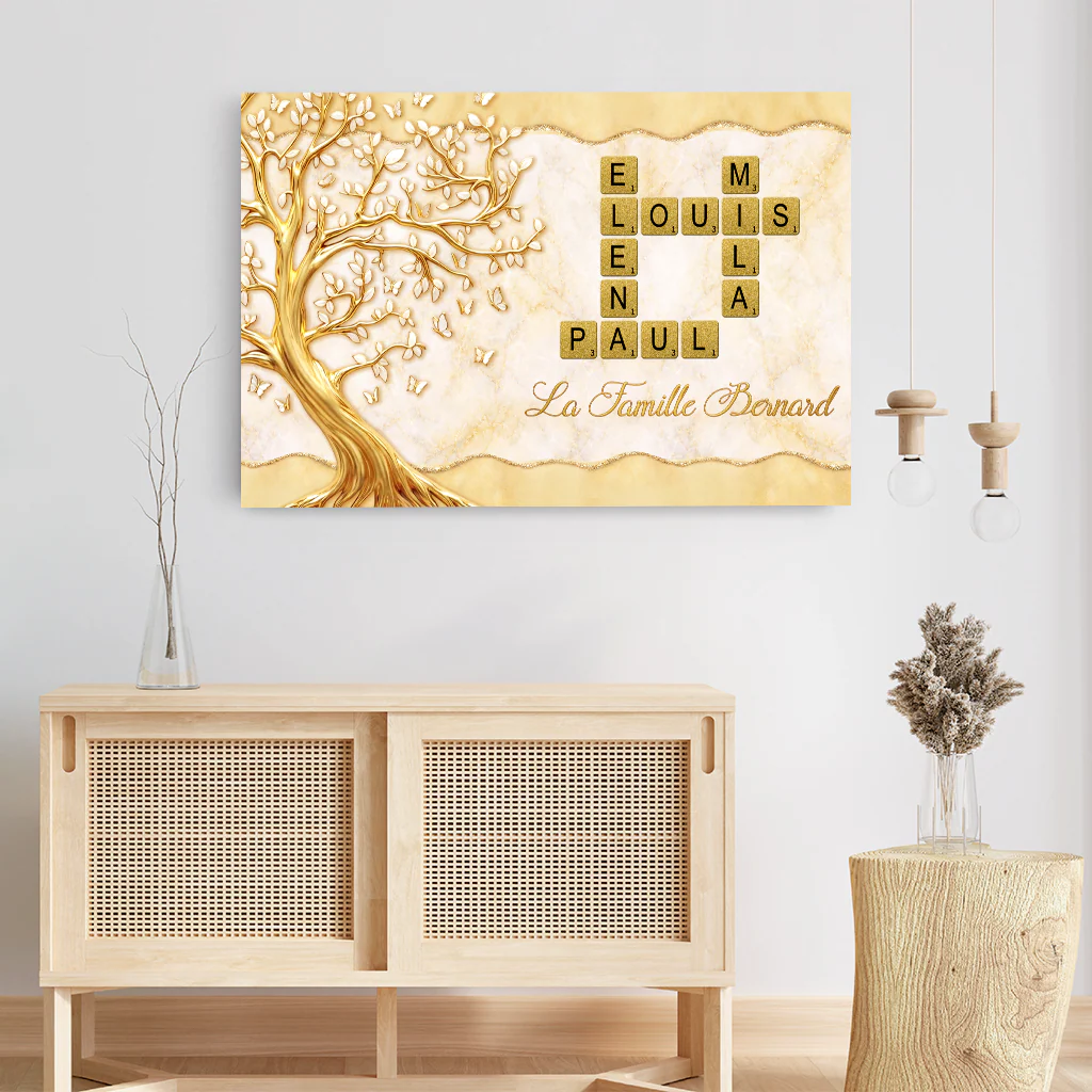 [Effet d'impression 3D] Toile Imprimée Personnalisée Famille | Notre Famille Ensemble - Image 3