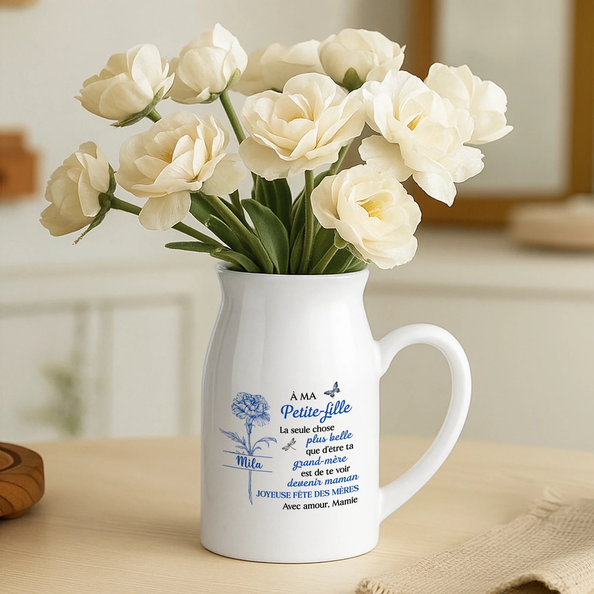 [Effet d'impression 3D] Vase Photo Personnalisé | Fête Des Mères Cadeau Mère Fille - Image 2