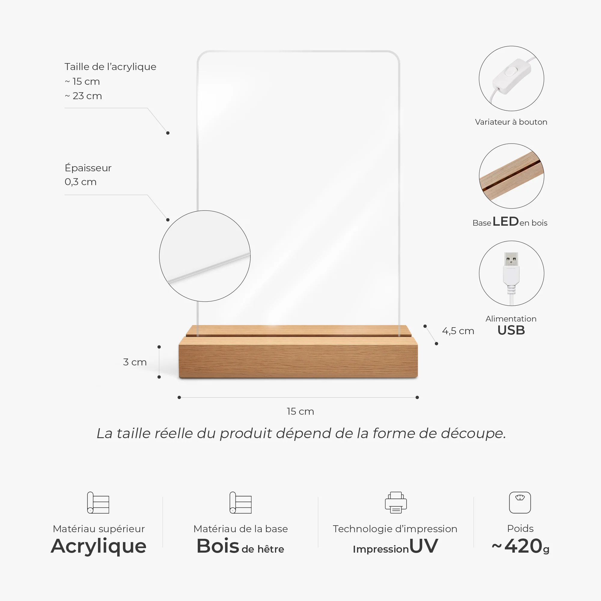 Veilleuse Personnalisée - Nouvelle Maison - Image 2