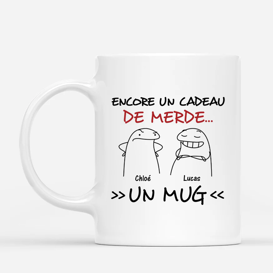 Mug Personnalisé Humour "Encore un Cadeau de Merde"