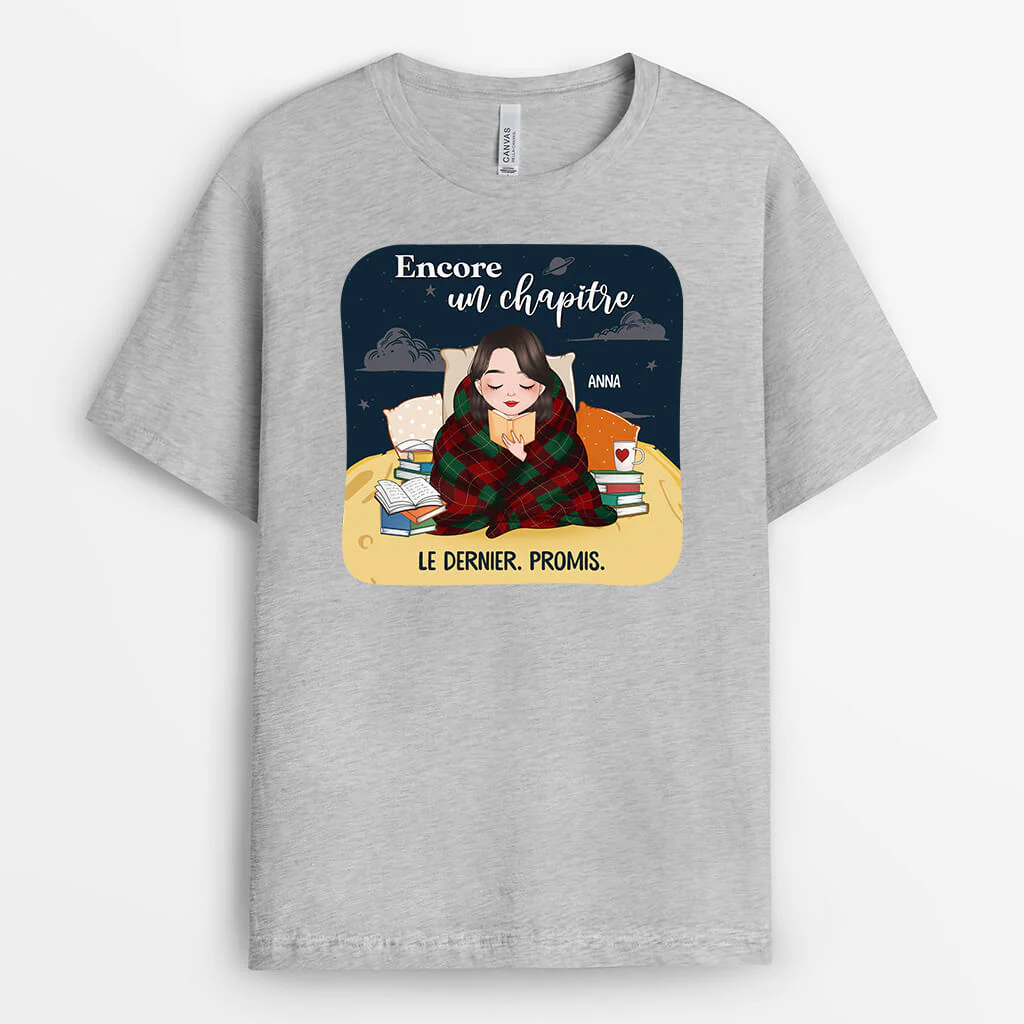 T-Shirt Personnalisé Femme Drôle – Encore Un Chapitre - Image 2